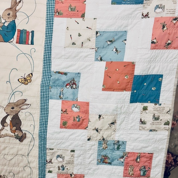 Handmade Peter Rabbit Patchwork Quilt - Picture 3 of 5